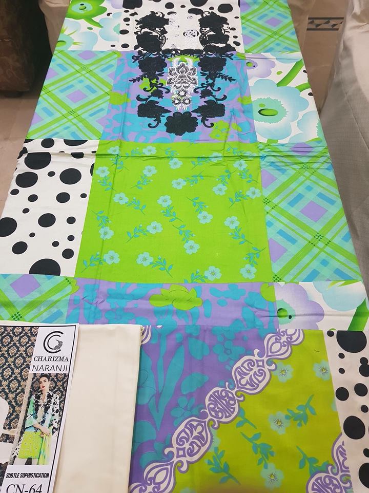 Brand Charizma Linen Collection with Chiffon Dupatta (Master Replica - Unstitched) - Image 3