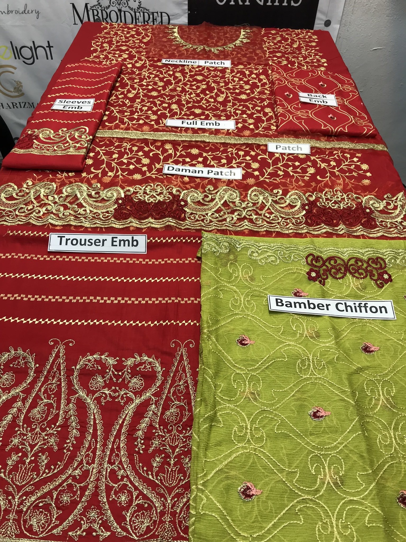 Brand Javeria Zoa Embroidered 3PC Lawn Dress with Bamber Chiffon Dupatta - Image 2