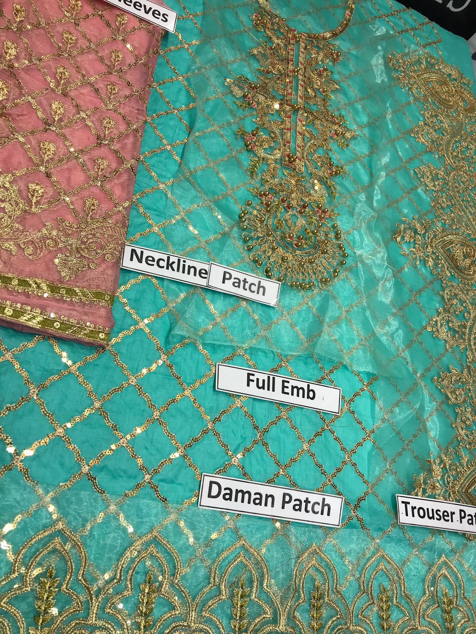 Brand Maria.B Embroidered 3PC Lawn Dress with Bamber Chiffon Dupatta - Image 4