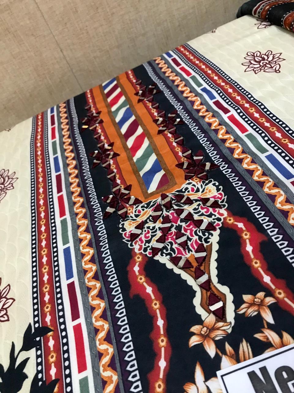 Unstitched Anaya C-05 Embroidered Lawn 3PC - Image 3