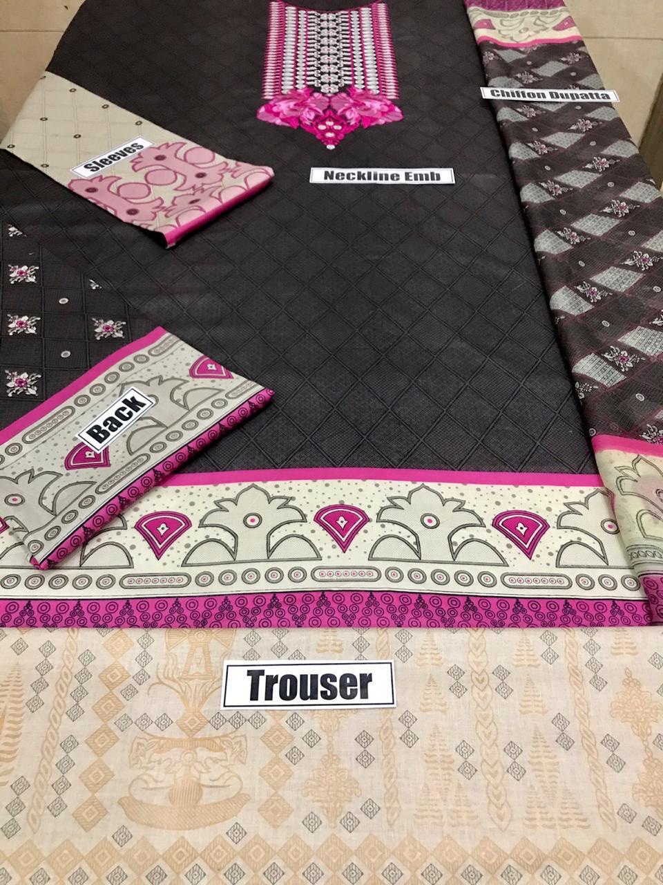 unstitched zahra ahmad desgins