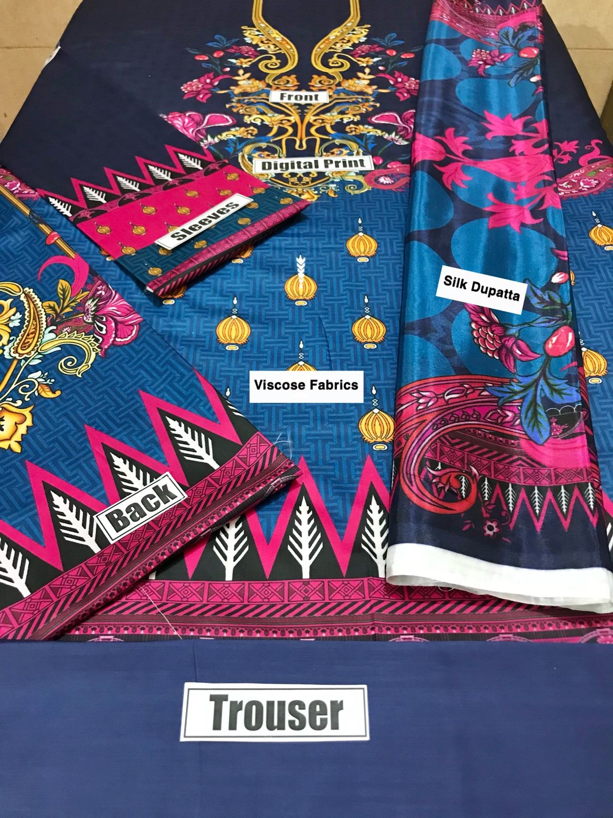 UNSTITCHED SAPPHIRE DIGITAL PRINTED