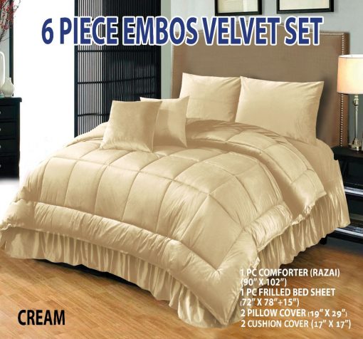 Emboss Velvet Bedsheet