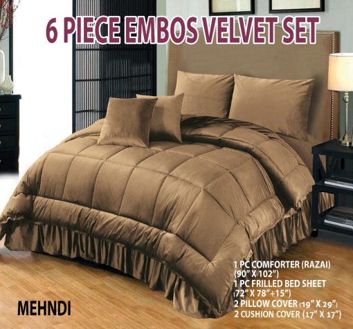 Emboss Velvet Bedsheet