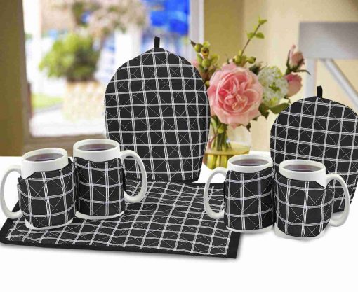 tea cozy set black
