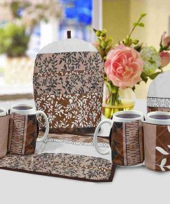 7Pcs Quilted Tea Cozy Set Maze