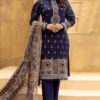bareeze embroidered dhanak suit