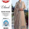 bareeze embroidered dhanak suit