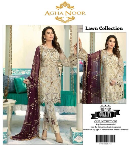agha noor lawn collection