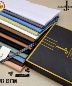 junaid jamshed silver cotton