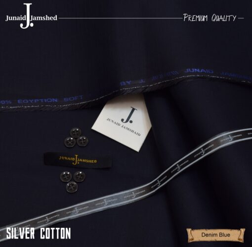 junaid jamshed silver cotton