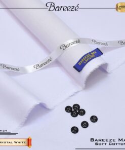 bareeze soft cotton crystal white