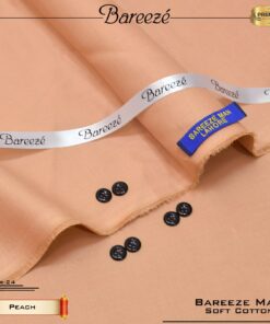 bareeze soft cotton peach