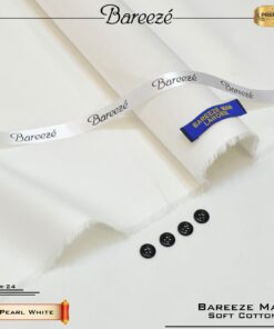 bareeze soft cotton pearl white