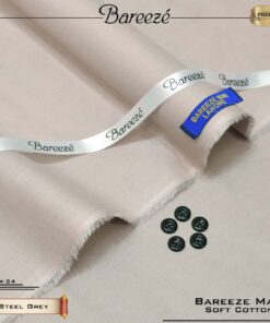 bareeze soft cotton steel grey