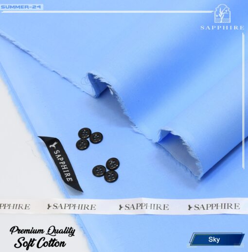sapphire soft cotton sky