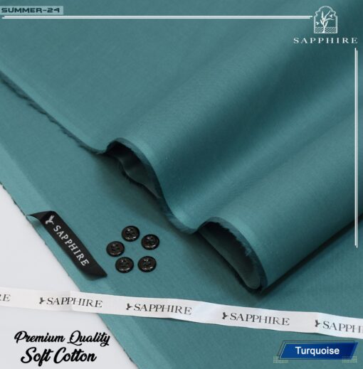 sapphire soft cotton turquoise