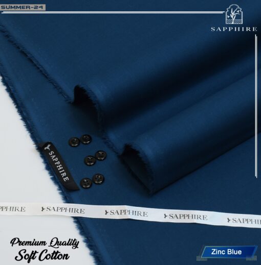 sapphire soft cotton zinc blue