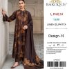Baroque Digital Printed Linen-3PC