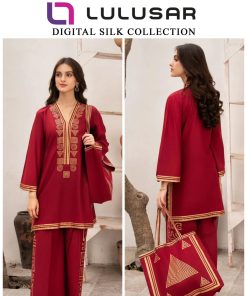 Lulusar Digital Printed Shamoz Silk-2PC